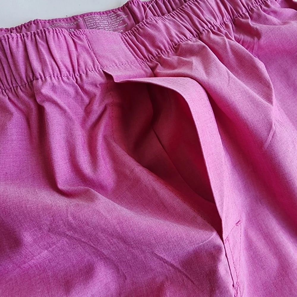 NWT Banana Republic Men's Pink Boxer 100% Cotton Shorts XL